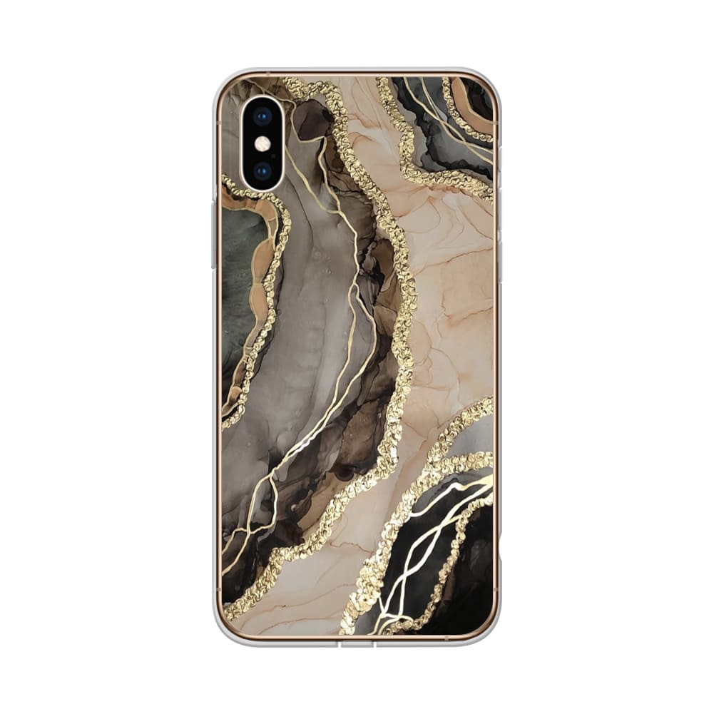 Чохол для iPhone Xs - Gold & Chocolate - Gisolo