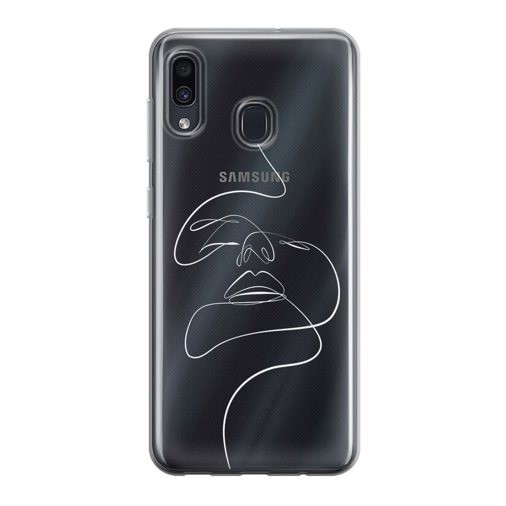 Чохол для Samsung A30 - Minimalistic Face Art - Gisolo