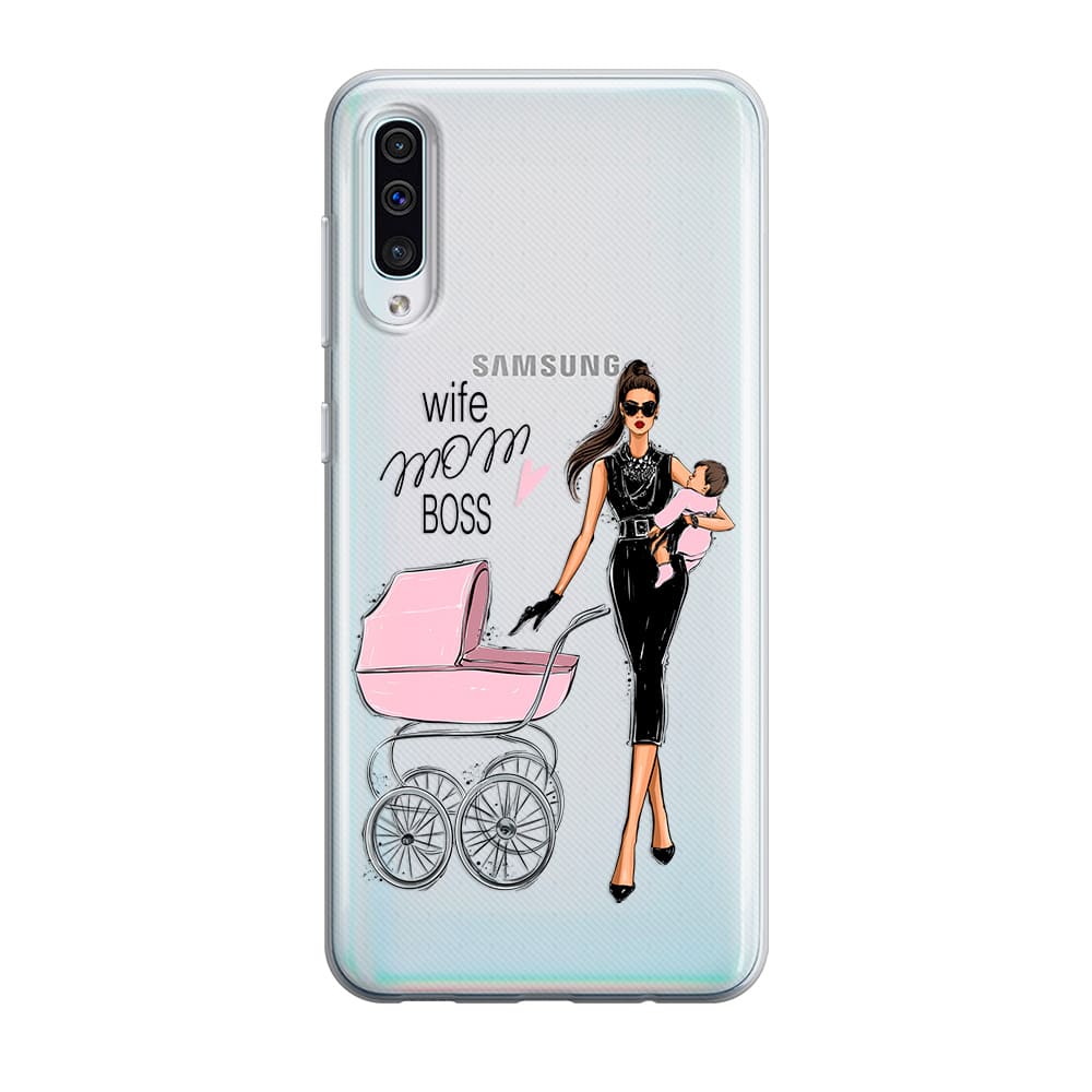 Чохол для Samsung A30 - Wife. Mom. Boss. - Gisolo