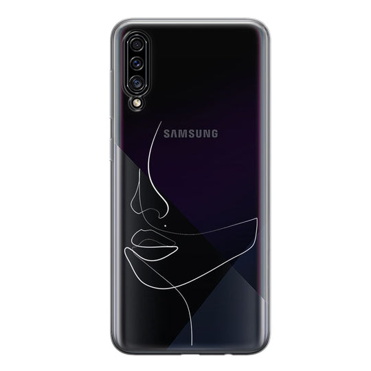 Чохол для Samsung A30s - Minimalistic Face Line - Gisolo