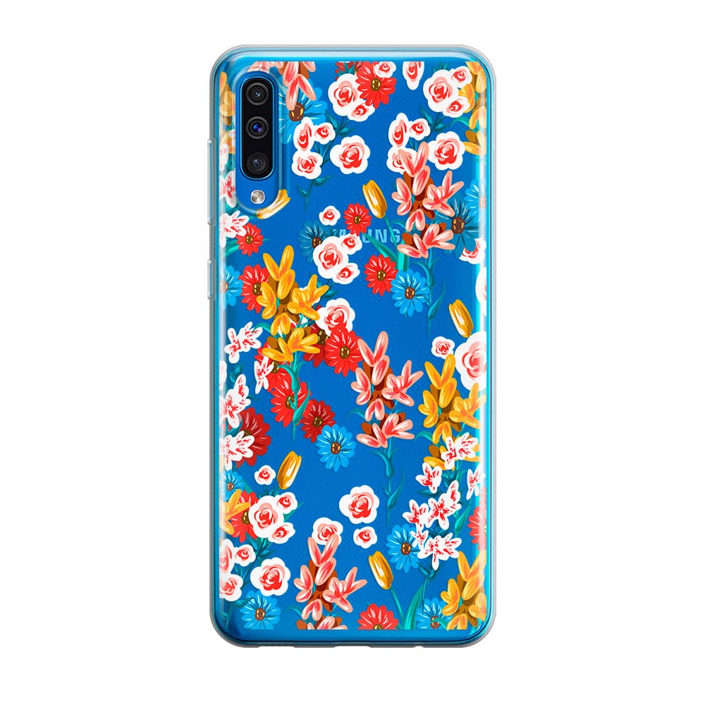 Чохол для Samsung A50 - Милі квіти - Gisolo
