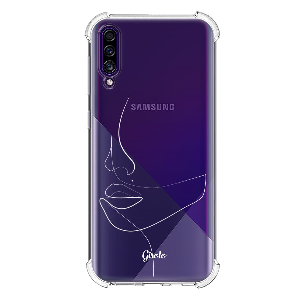 Чохол для Samsung A50 - Minimalistic Face Line - Gisolo