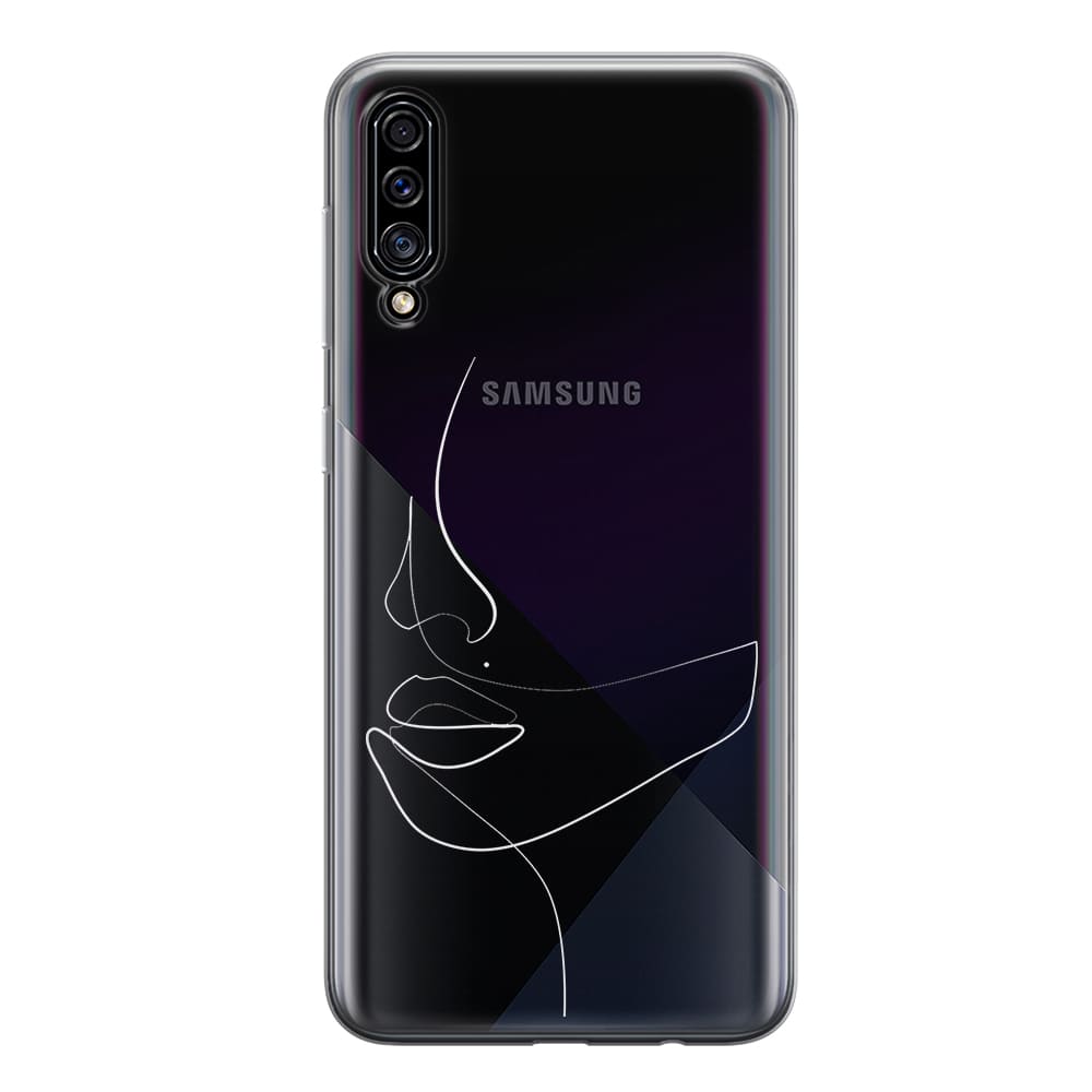 Чохол для Samsung A50 - Minimalistic Face Line - Gisolo