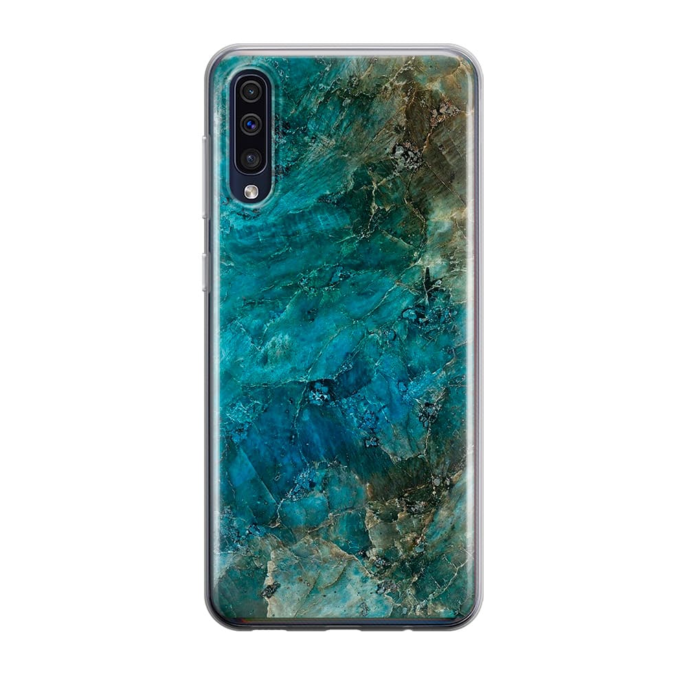 Чохол для Samsung A50 - Зелений мармур - Gisolo