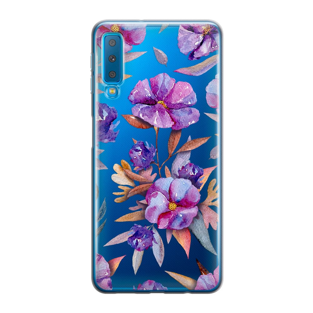 Чохол для Samsung A7 2018 (A750) Фіалки - Gisolo