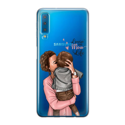Чохол для Samsung A7 2018 (A750) Lovin the mom life - Gisolo