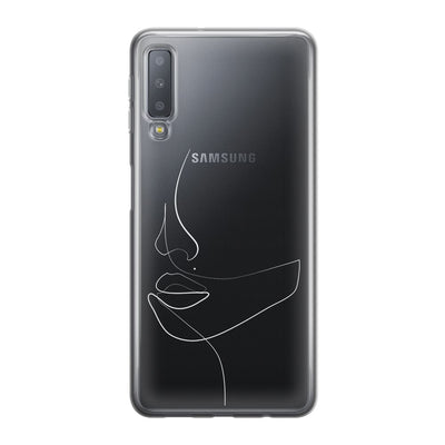 Чохол для Samsung A7 2018 (A750) - Minimalistic Face Line - Gisolo