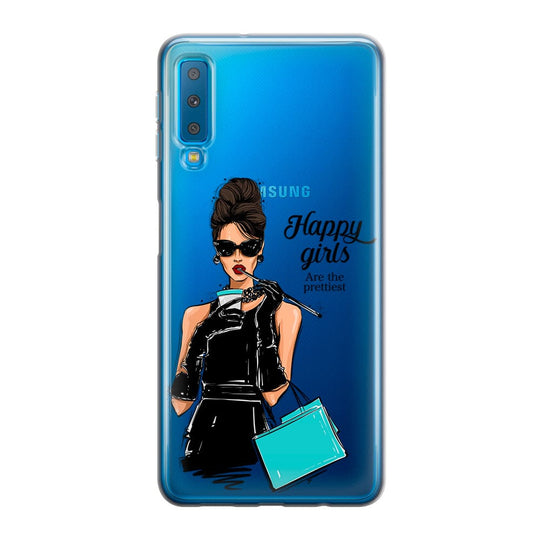 Чохол для Samsung A7 2018 (A750) Щасливі дівчата найкрасивіші - Gisolo