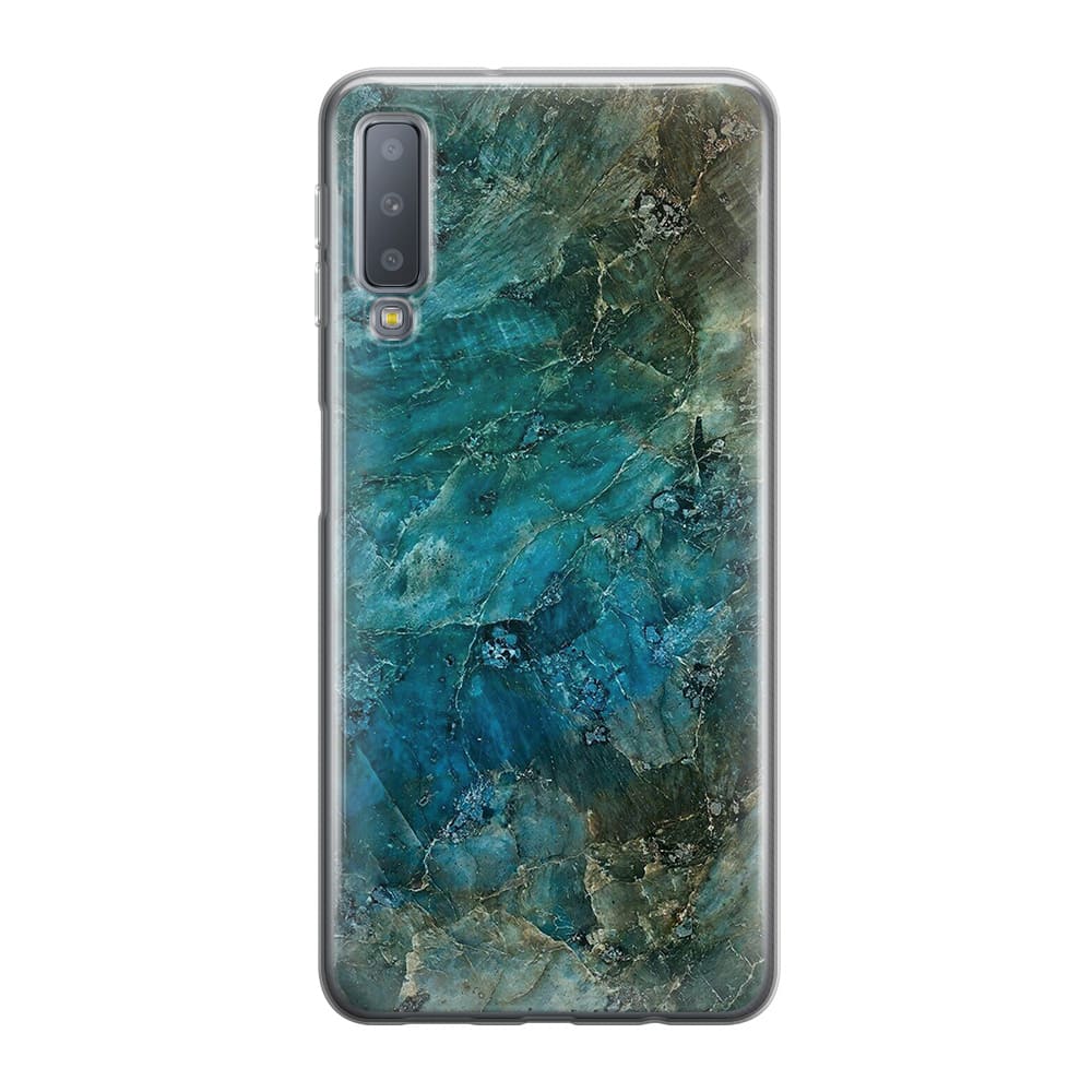 Чохол для Samsung A7 2018 (A750) Зелений мармур - Gisolo