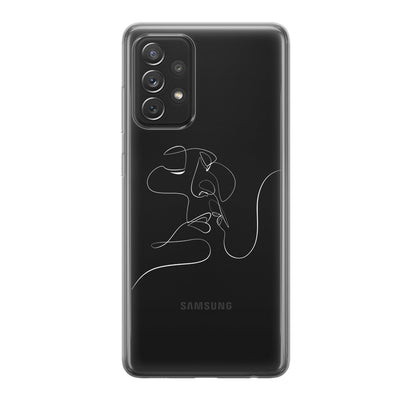 Чохол для Samsung Galaxy A32 (4G) - Minimalistic Couple Faces Line - Gisolo