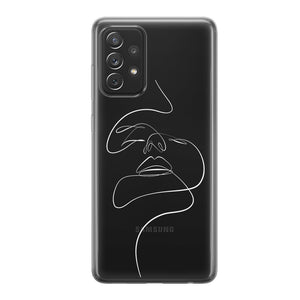 Чохол для Samsung Galaxy A32 (4G) - Minimalistic Face Art - Gisolo