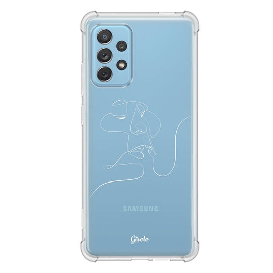 Чохол для Samsung Galaxy A52 (4G) - Minimalistic Couple Faces Line - Gisolo