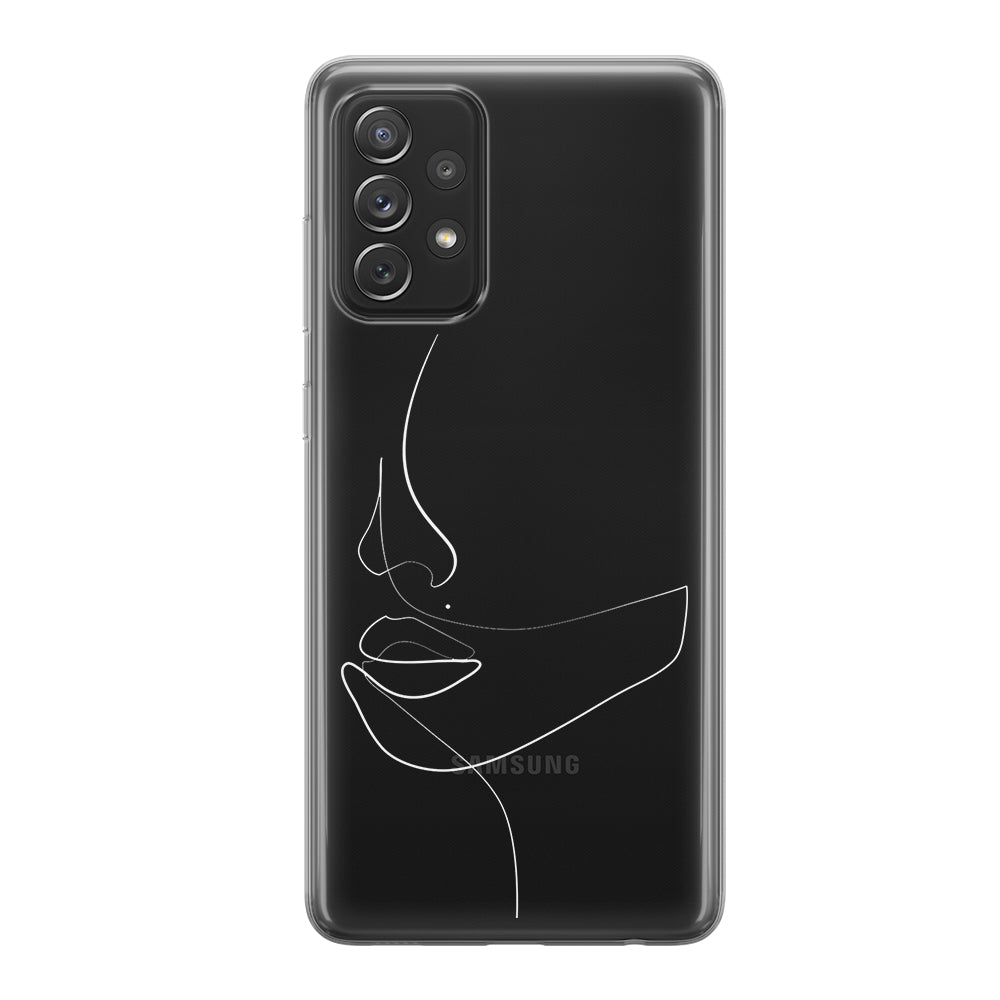 Чохол для Samsung Galaxy A52 (4G) - Minimalistic Face Line - Gisolo