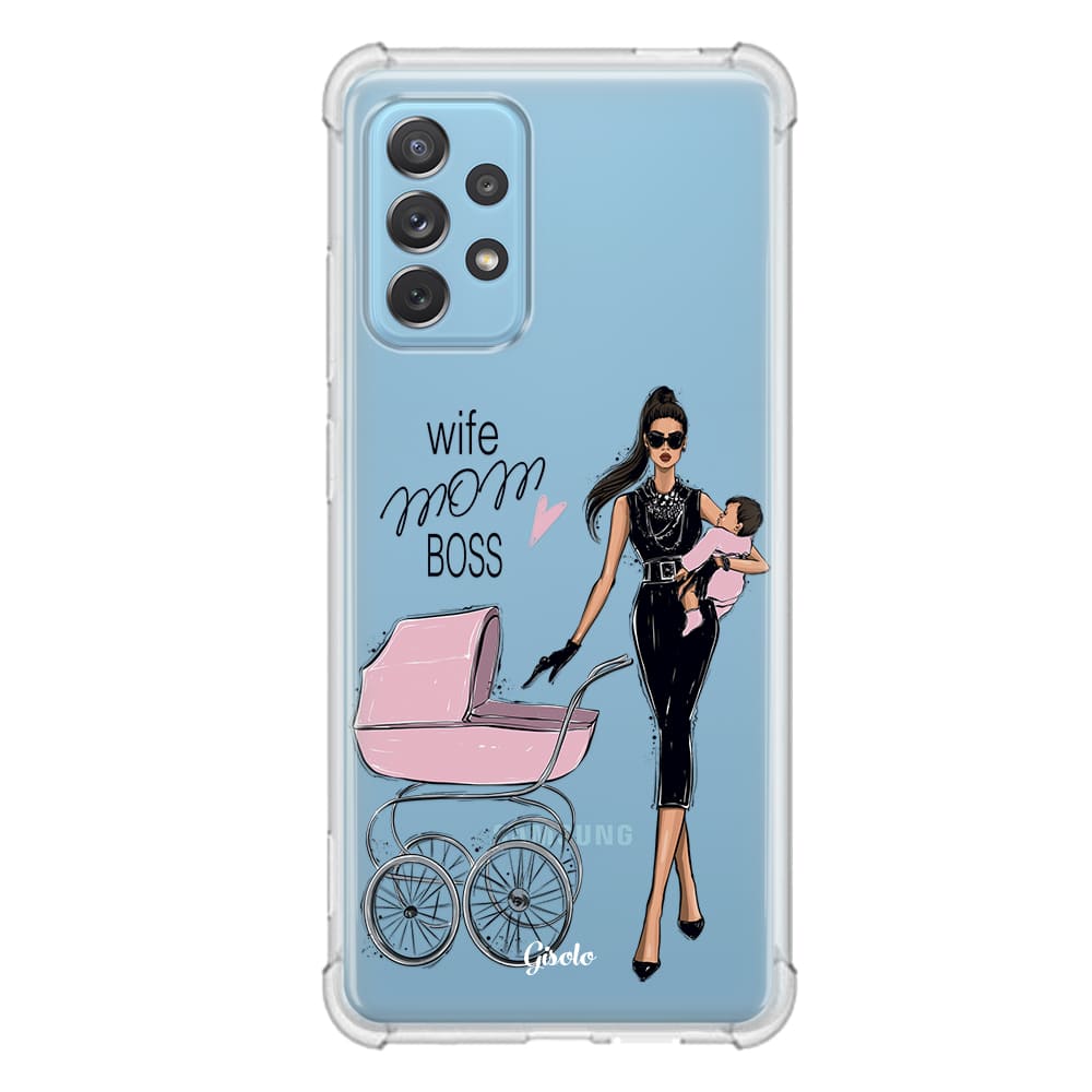 Чохол для Samsung Galaxy A52 (4G) - Wife. Mom. Boss. - Gisolo