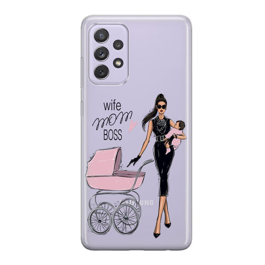 Чохол для Samsung Galaxy A52 (4G) - Wife. Mom. Boss. - Gisolo