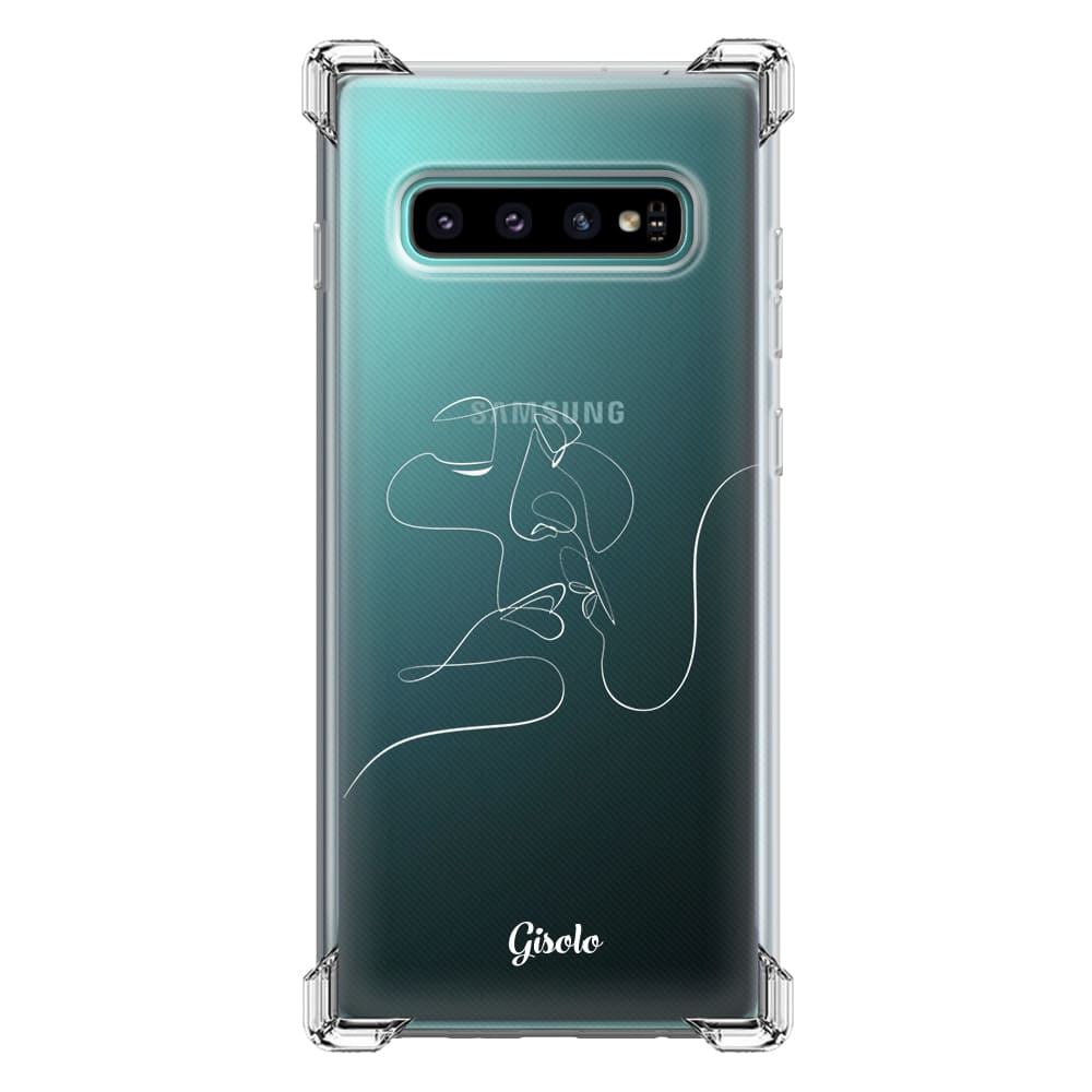 Чохол для Samsung S10 - Minimalistic Couple Faces Line - Gisolo