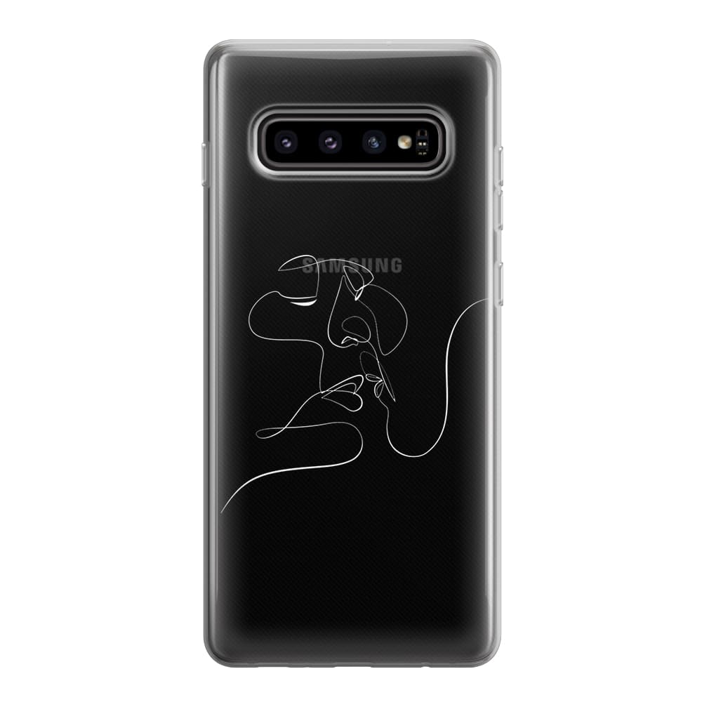 Чохол для Samsung S10 - Minimalistic Couple Faces Line - Gisolo