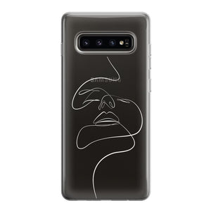 Чохол для Samsung S10 Plus - Minimalistic Face Art - Gisolo