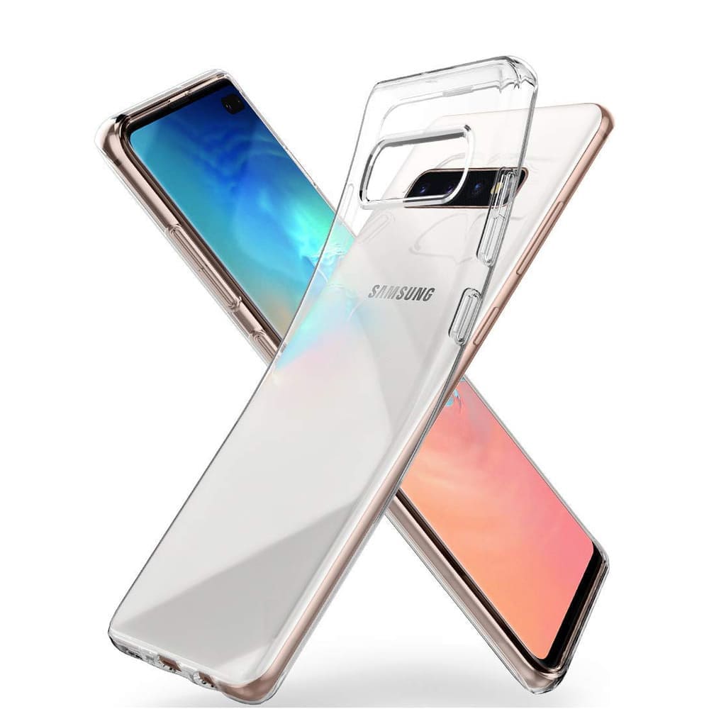 Чохол для Samsung S10 Plus - Рожева і блакитна абстракція - Gisolo