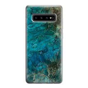 Чохол для Samsung S10 Plus - Зелений мармур - Gisolo