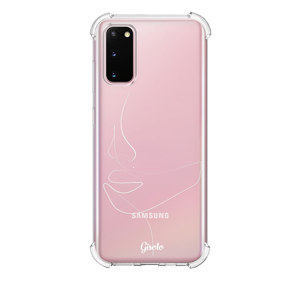 Чохол для Samsung S20 - Minimalistic Face Line - Gisolo