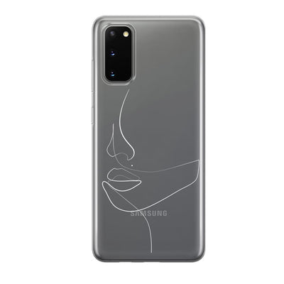 Чохол для Samsung S20 - Minimalistic Face Line - Gisolo
