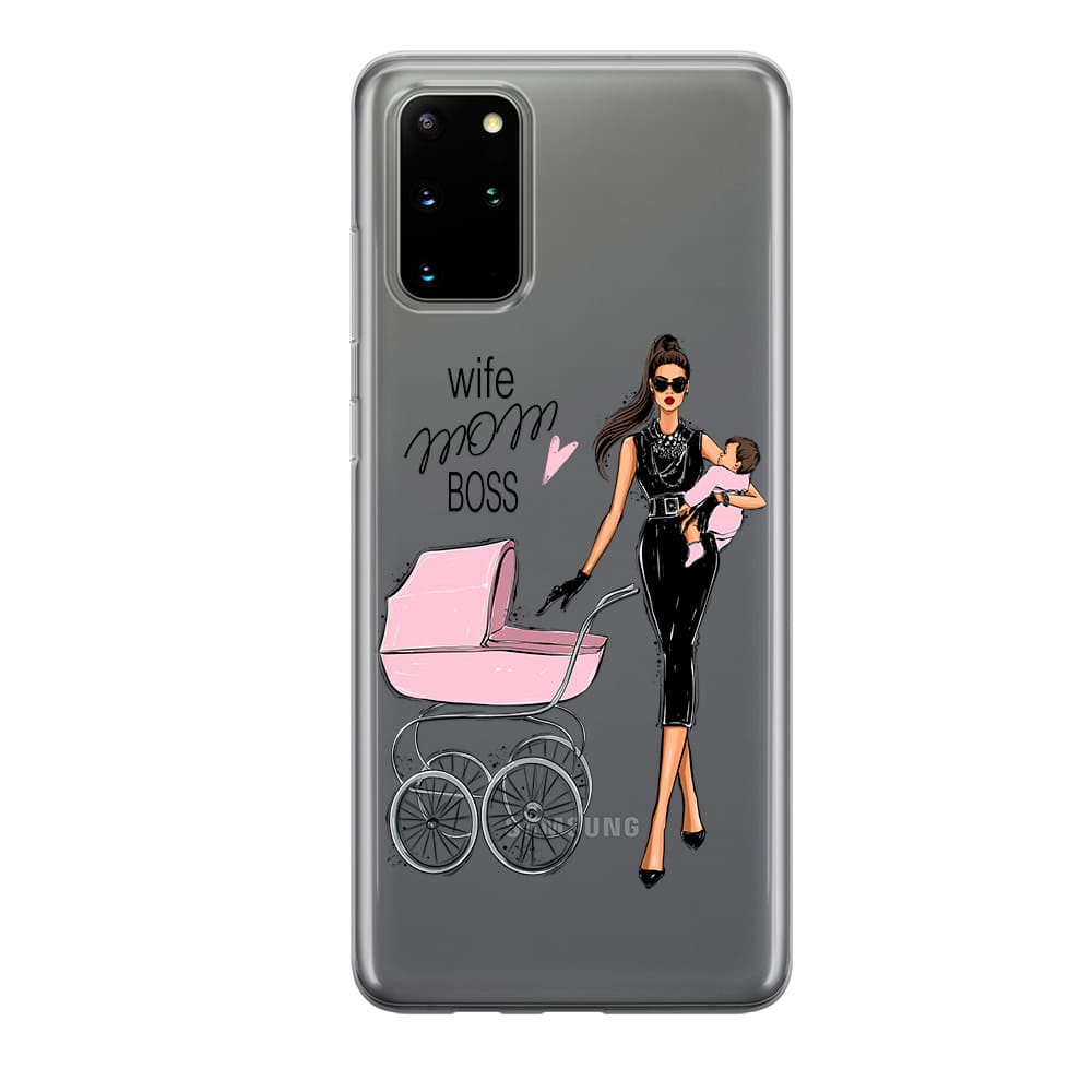 Чохол для Samsung S20 Plus - Wife. Mom. Boss. - Gisolo