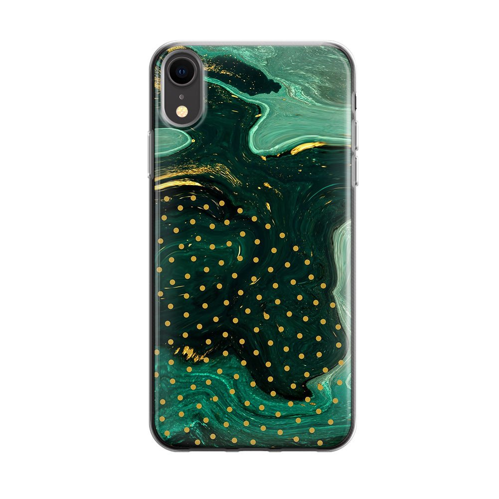 Чохол для телефона - abstract green marble and gold - Gisolo