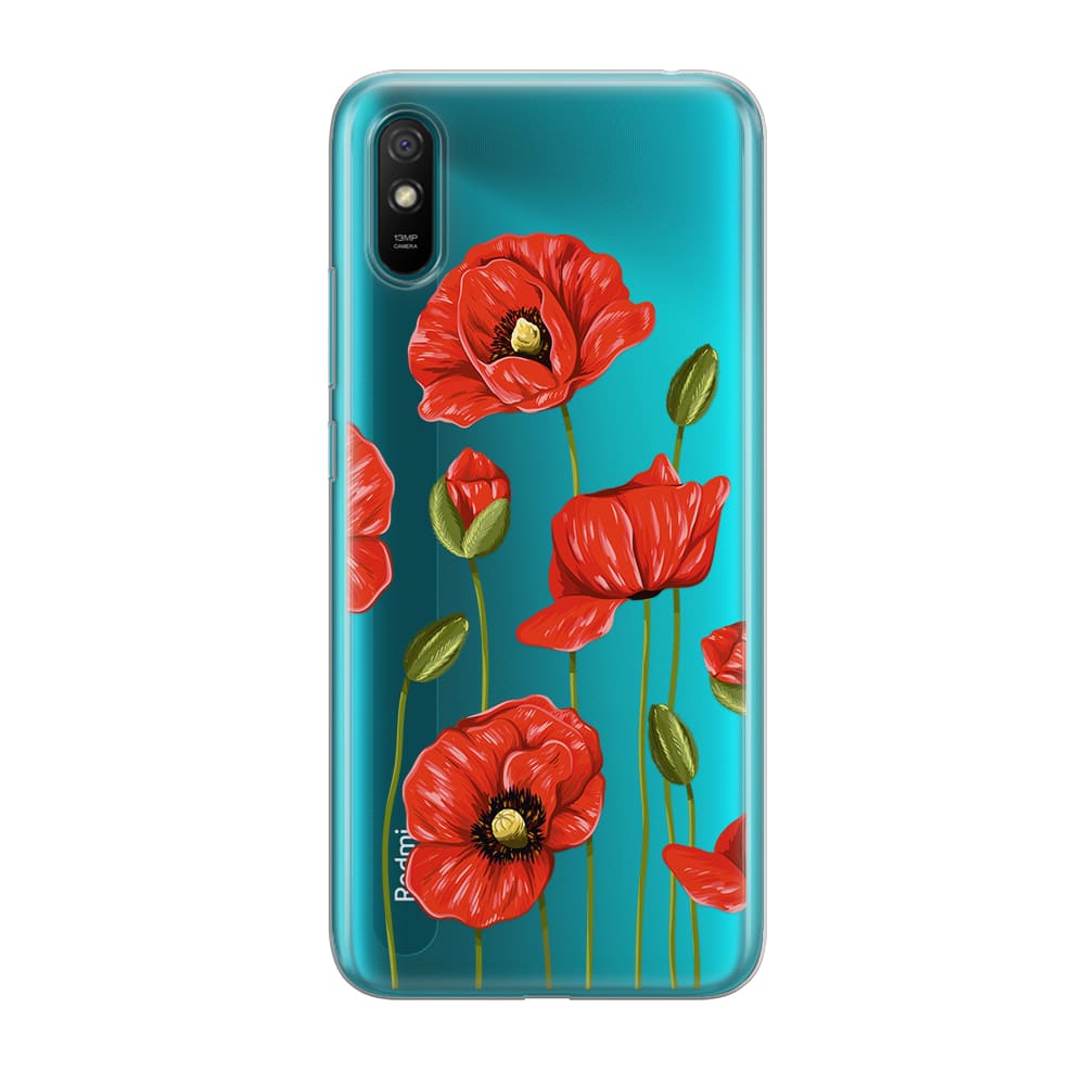 Чохол для Xiaomi Redmi 9a - Маки - Gisolo