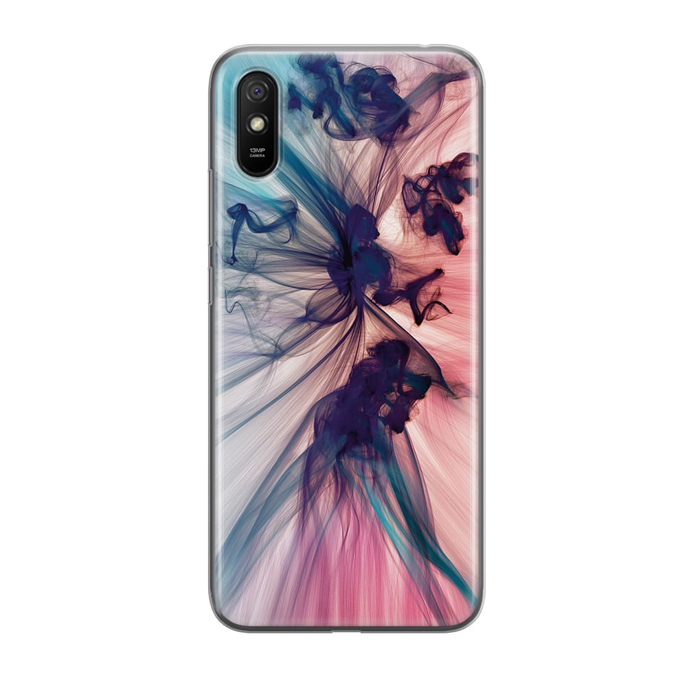 Чохол для Xiaomi Redmi 9a - Рожева і блакитна абстракція - Gisolo