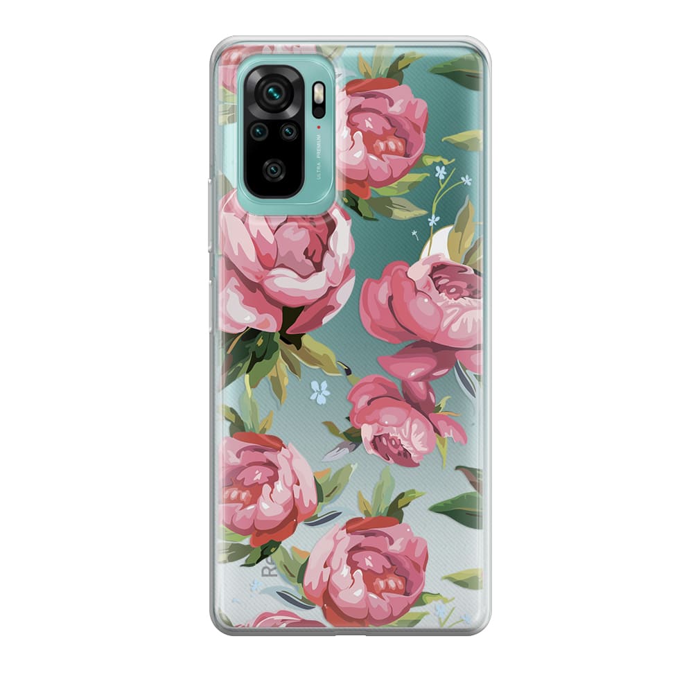 Чохол для Xiaomi Redmi Note 10 - червоні піони - Gisolo