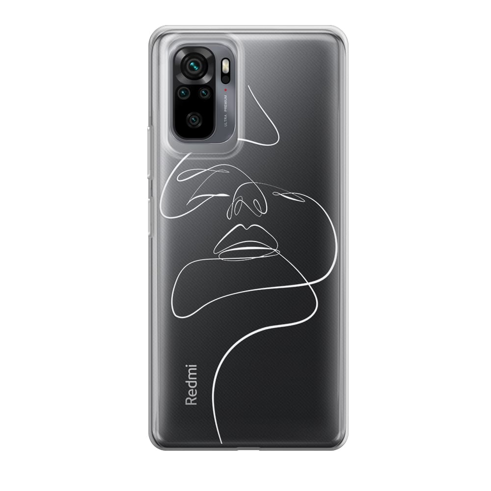 Чохол для Xiaomi Redmi Note 10 - Minimalistic Face Art - Gisolo