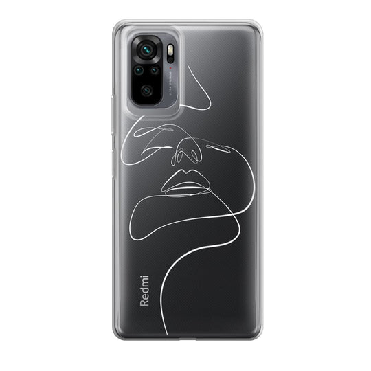 Чохол для Xiaomi Redmi Note 10 - Minimalistic Face Art - Gisolo