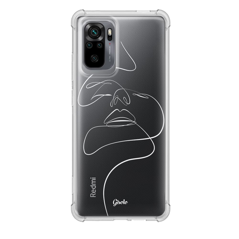 Чохол для Xiaomi Redmi Note 10 - Minimalistic Face Art - Gisolo