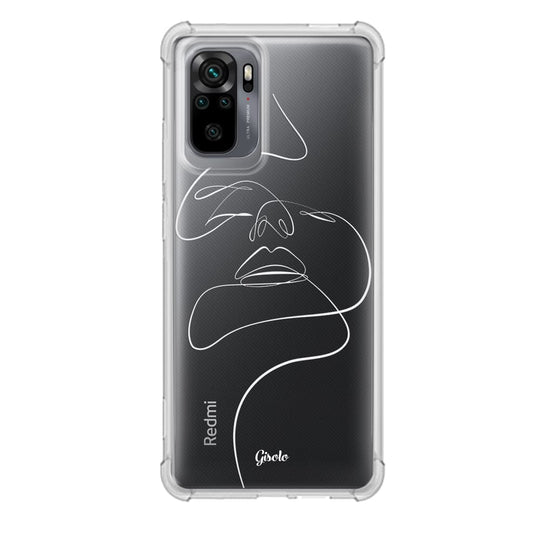 Чохол для Xiaomi Redmi Note 10 - Minimalistic Face Art - Gisolo