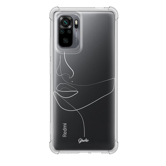 Чохол для Xiaomi Redmi Note 10 - Minimalistic Face Line - Gisolo
