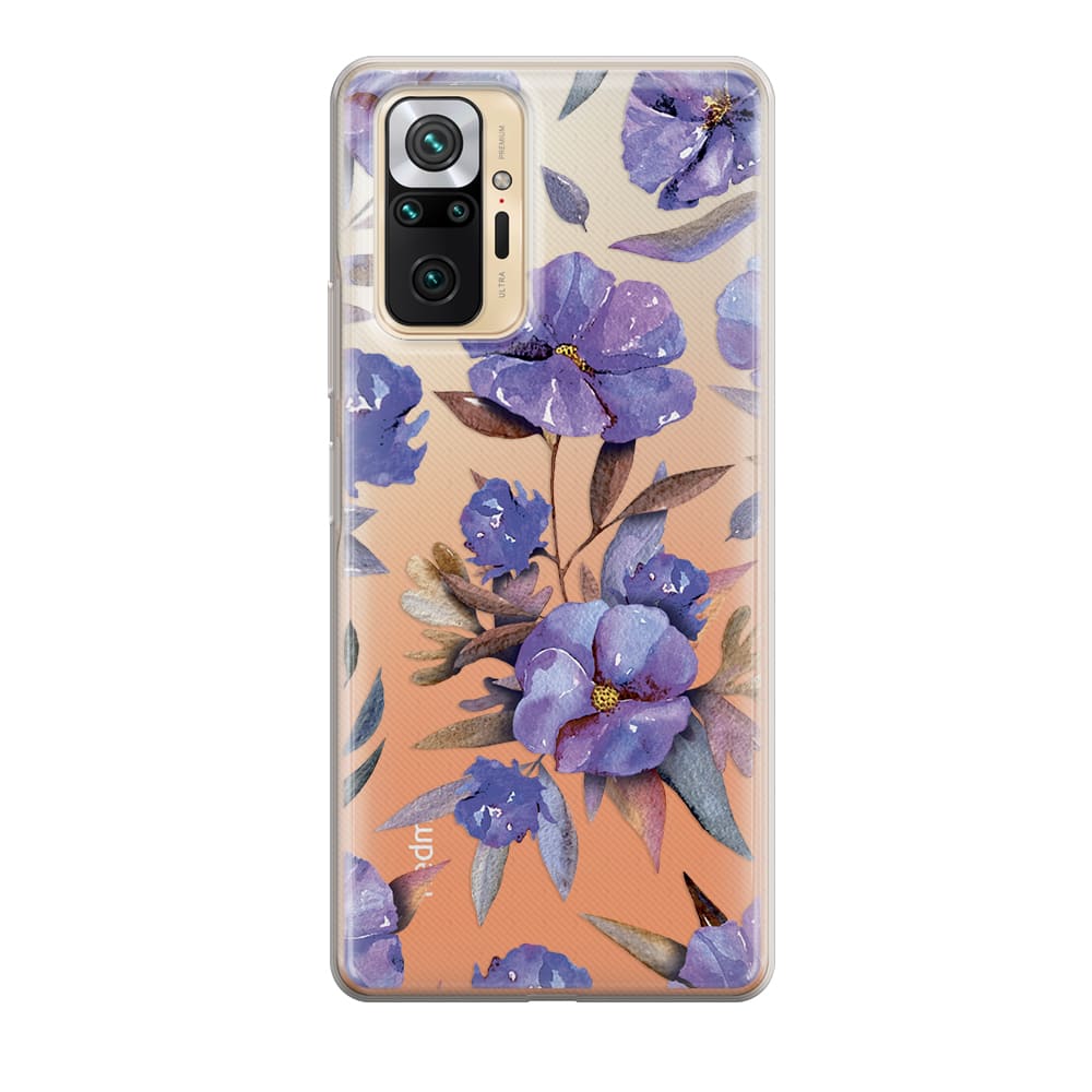 Чохол для Xiaomi Redmi Note 10 Pro - Фіалки - Gisolo