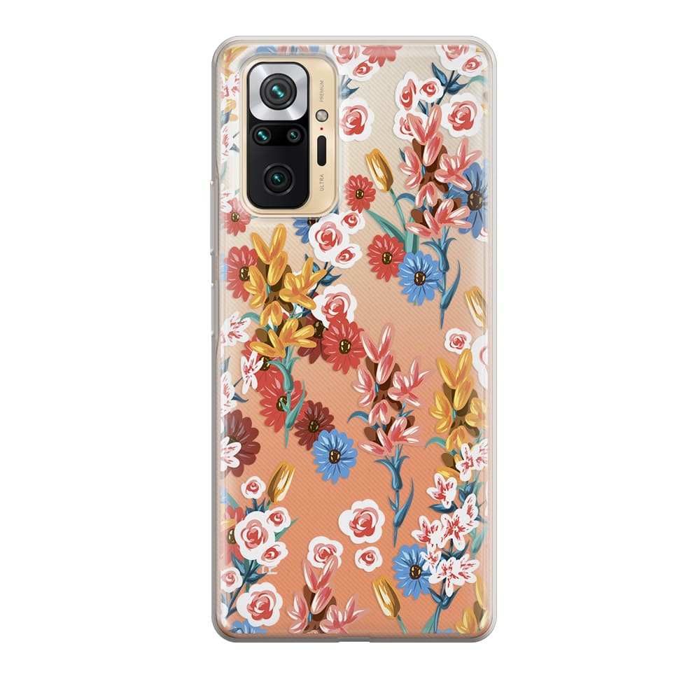Чохол для Xiaomi Redmi Note 10 Pro - Милі квіти - Gisolo