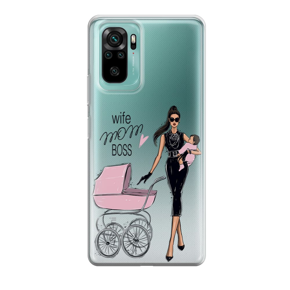 Чохол для Xiaomi Redmi Note 10 - Wife Mom Boss - Gisolo