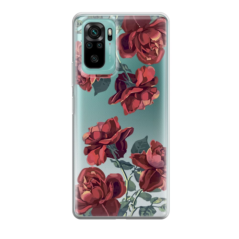 Чохол для Xiaomi Redmi Note 10 з червоною розою - Gisolo