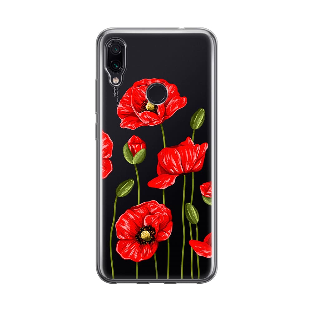 Чохол для Xiaomi Redmi Note 7 - маки - Gisolo
