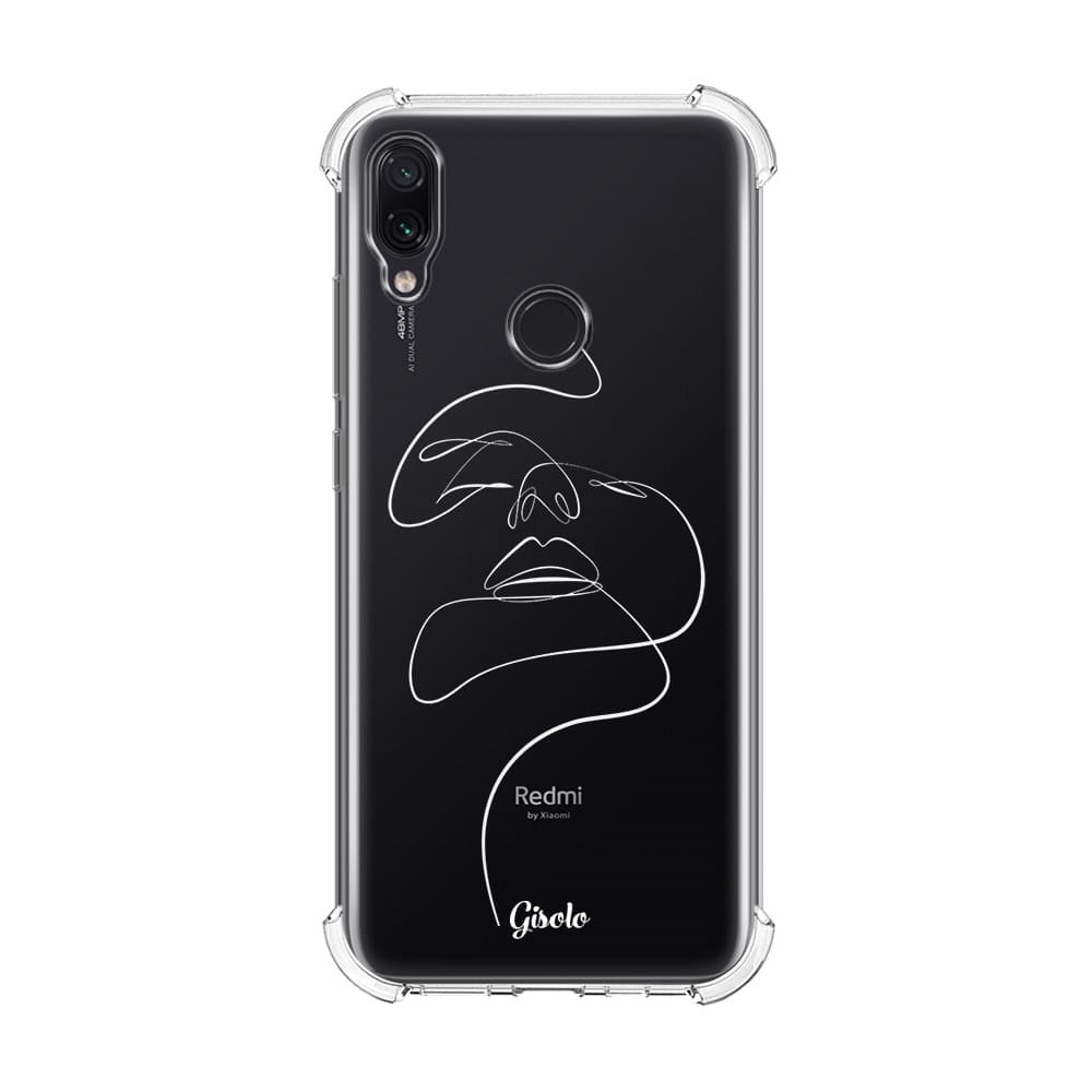 Чохол для Xiaomi Redmi Note 7 - Minimalistic Face Art - Gisolo