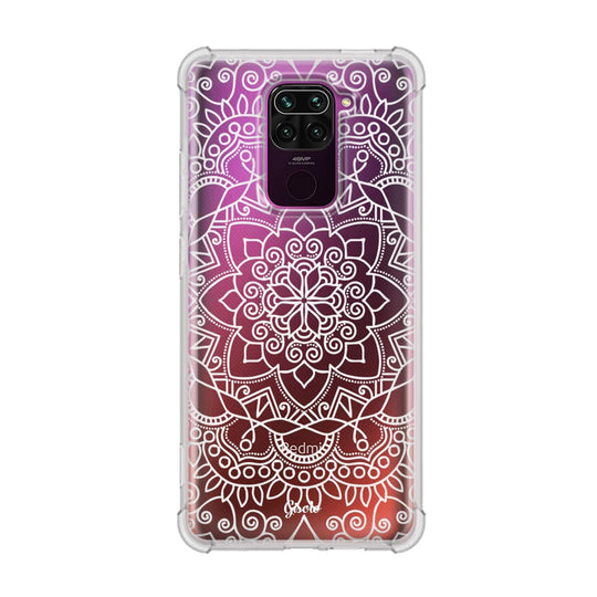 Чохол для Xiaomi Redmi Note 9 - біла мандала - Gisolo