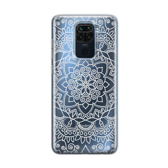 Чохол для Xiaomi Redmi Note 9 - біла мандала - Gisolo