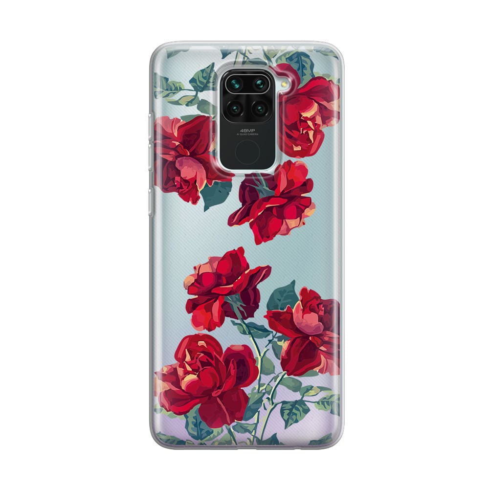 Чохол для Xiaomi Redmi Note 9 - червона роза - Gisolo