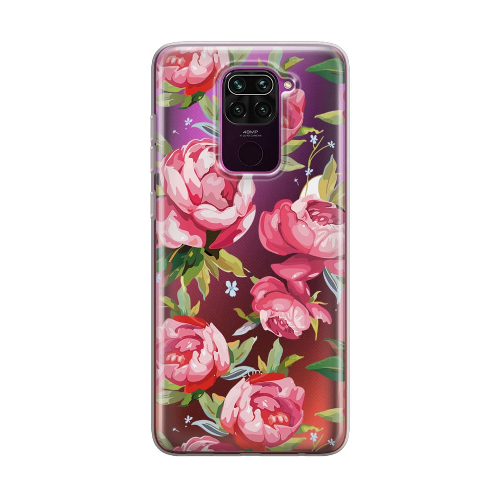 Чохол для Xiaomi Redmi Note 9 - Червоні піони - Gisolo