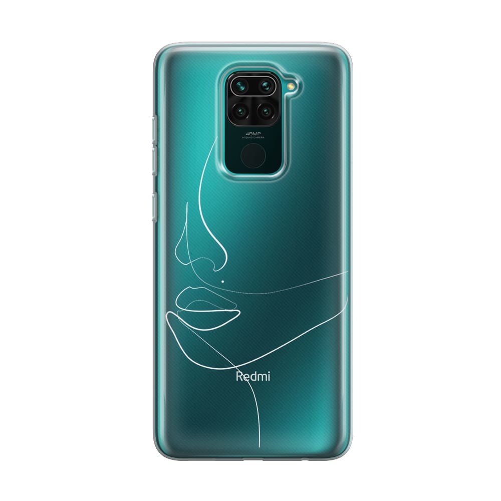 Чохол для Xiaomi Redmi Note 9 - Minimalistic Face Line - Gisolo