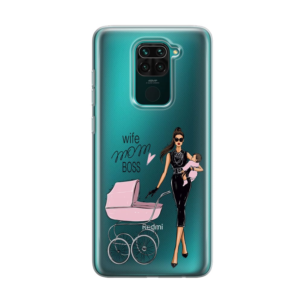 Чохол для Xiaomi Redmi Note 9 - Wife, Mom, Boss - Gisolo
