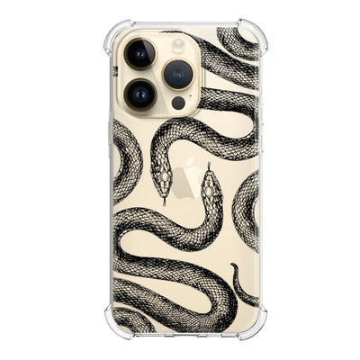 Чорна королівська змія - Силіконовий чохол на телефон - Gisolo