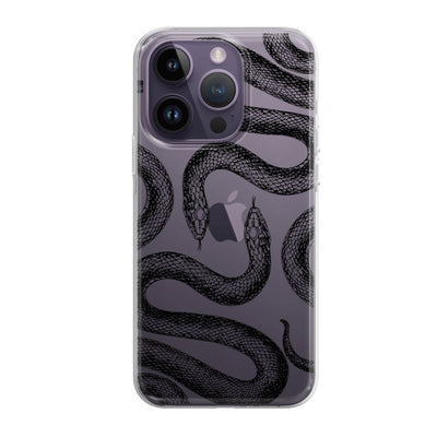 Чорна королівська змія - Силіконовий чохол на телефон - Gisolo